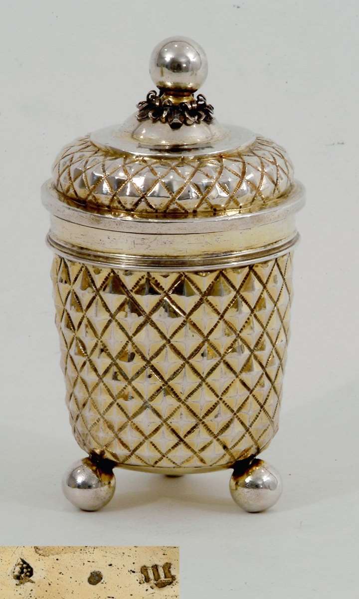 A Very Fine German Diamond-Cut Beaker and Cover